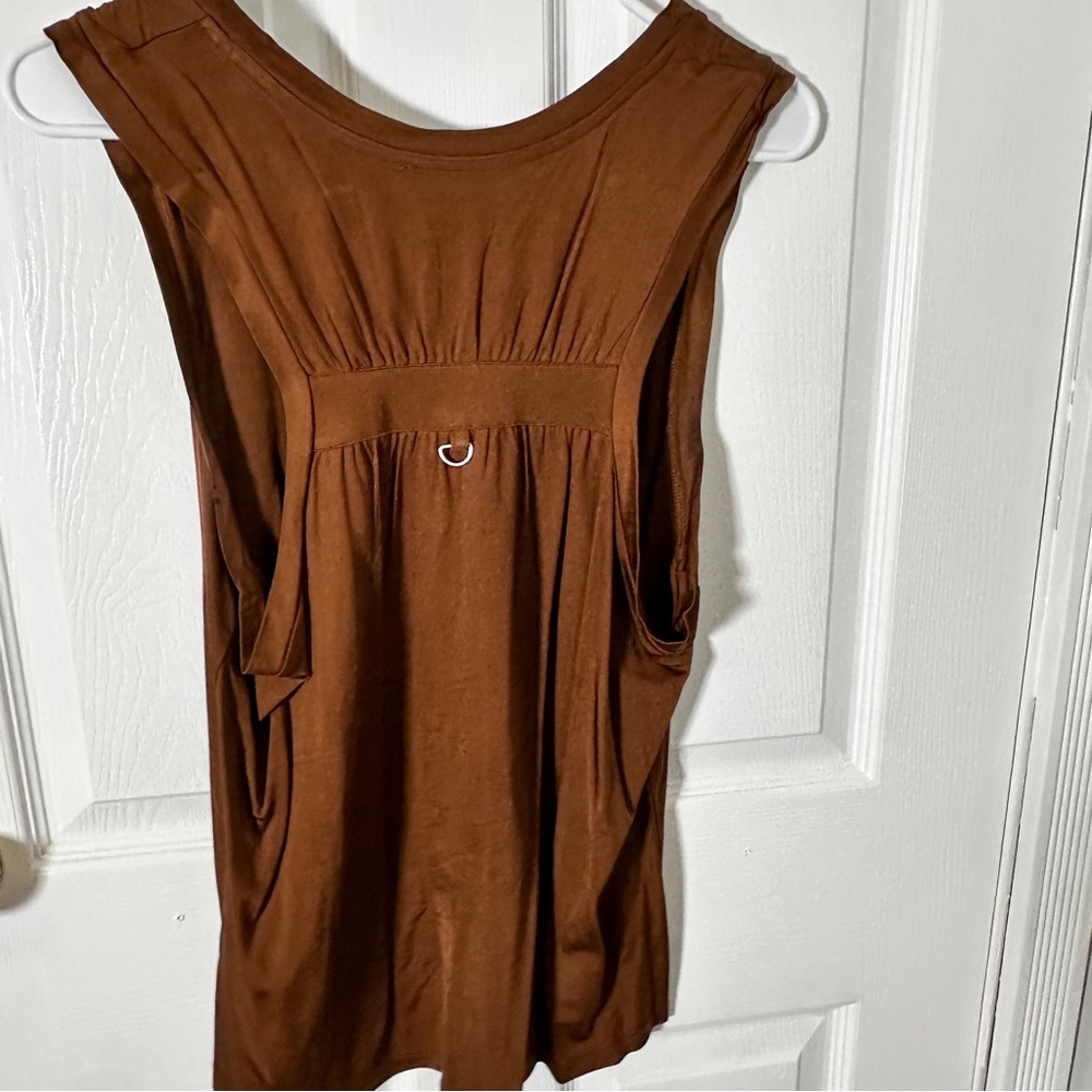 AllSaints Tessa Tank in Foxtail Brown - Picture 7 of 10
